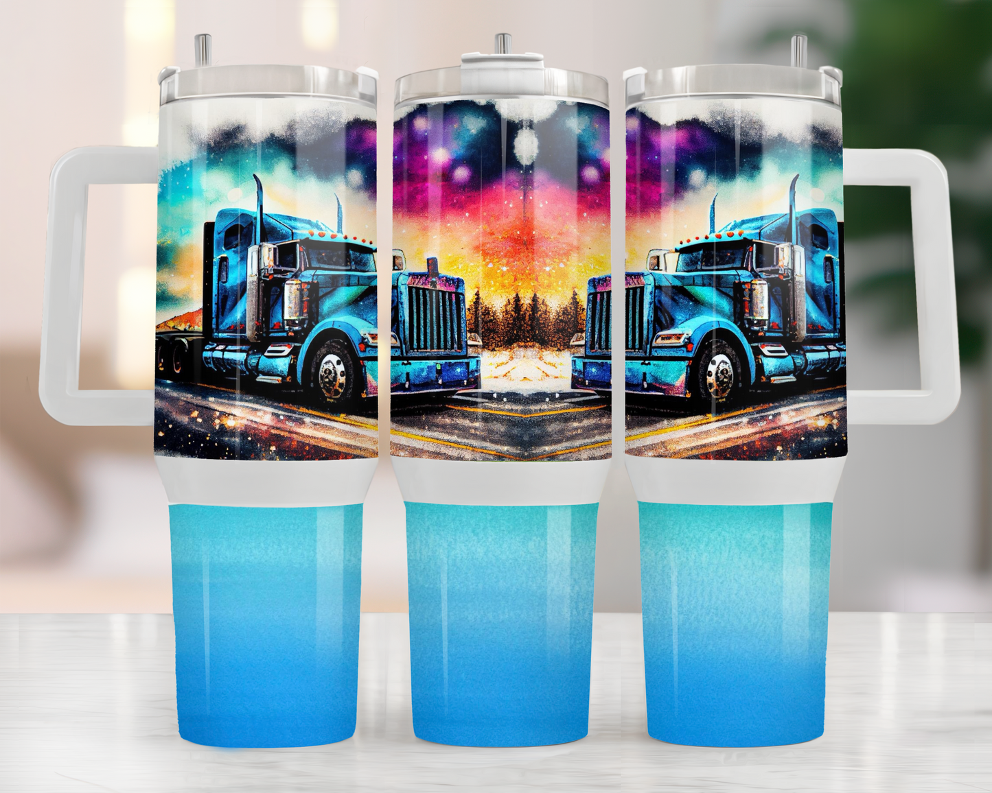 40oz TRACTOR TRAILER TUMBLER
