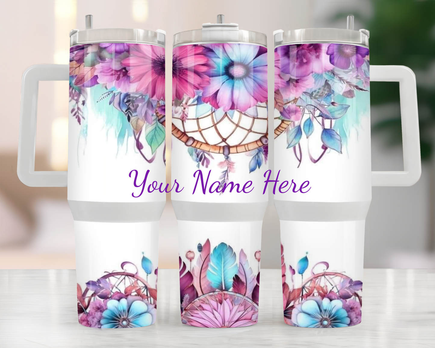 40oz CUSTOM DREAM CATCHER TUMBLER