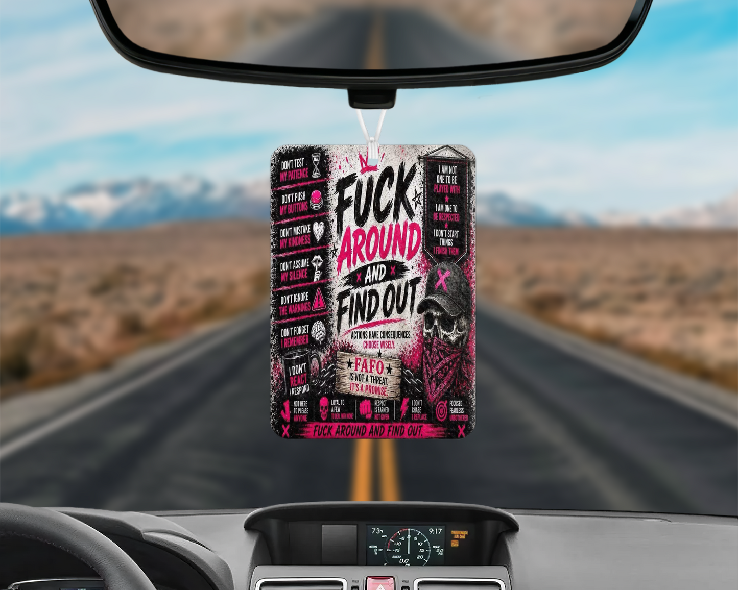 F**K Around And Find Out 20oz Tumbler & Car Freshie Set