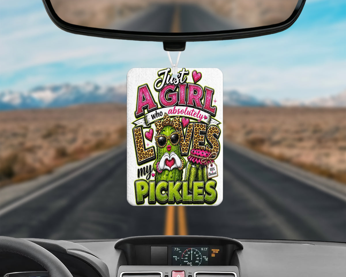 A Girl Who Loves Pickles 20oz Tumbler & Freshie Set