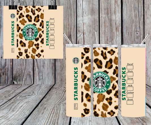 LEOPARD STARBUCKS TUMBLER