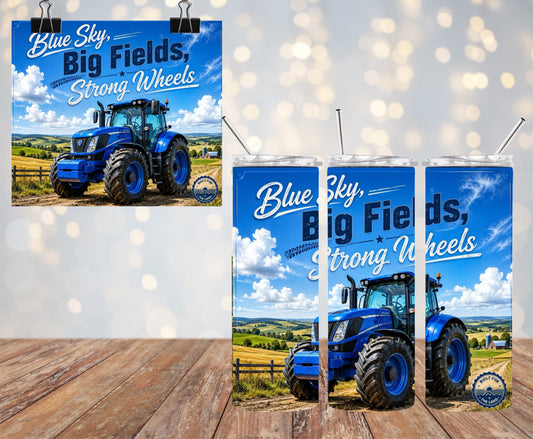 Blue Sky Big Fields 20oz Tumbler