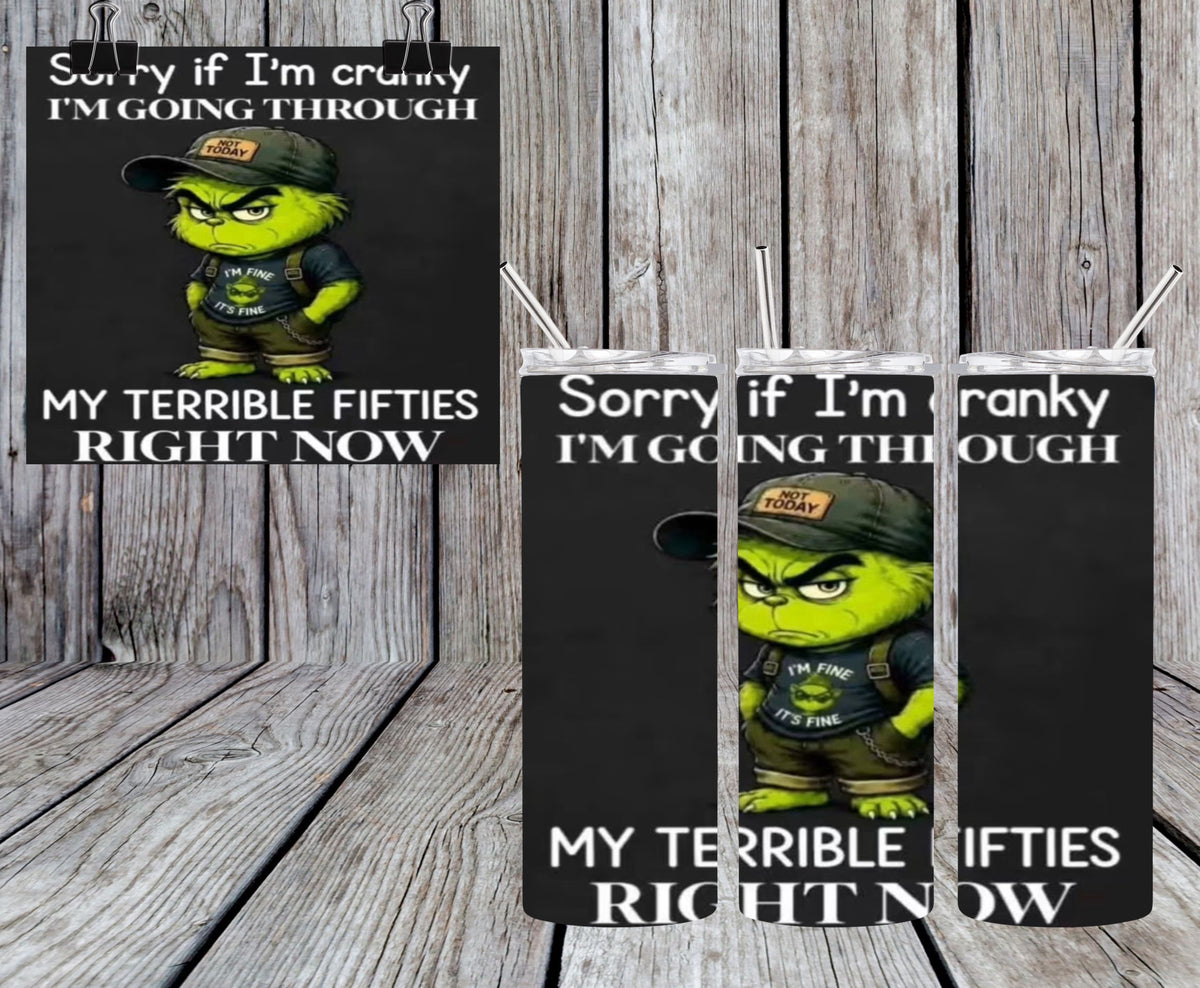 Sorry If I’m Cranky 20oz Tumbler & Freshie Set