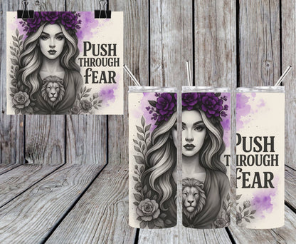 Push Through Fear 20oz Tumbler & Freshie Set
