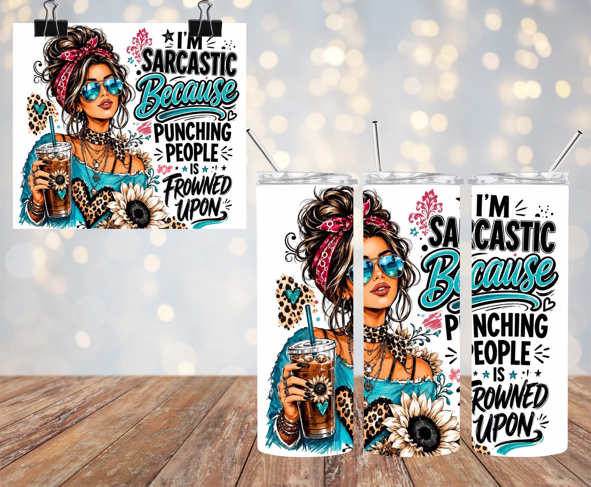 I’m Sarcastic 20oz Tumbler & Freshie Set