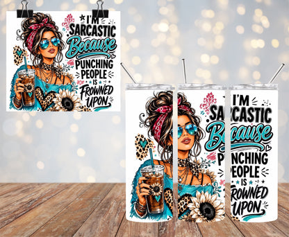 I’m Sarcastic 20oz Tumbler & Freshie Set