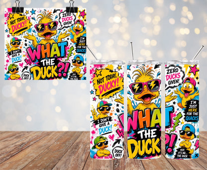 What The Duck 20oz Tumbler & Freshie Set