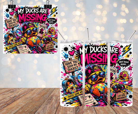 My Ducks Are Missing 20oz Tumbler & Freshie Set