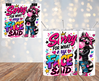 Sorry For What 20oz Tumbler & Freshie Set