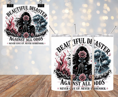 Beautiful Disaster 20oz Tumbler & Freshie Set