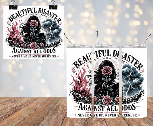 Beautiful Disaster 20oz Tumbler & Freshie Set