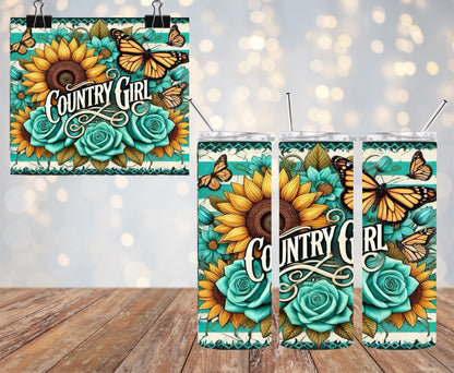 Country Girl 20oz Tumbler & Freshie Set