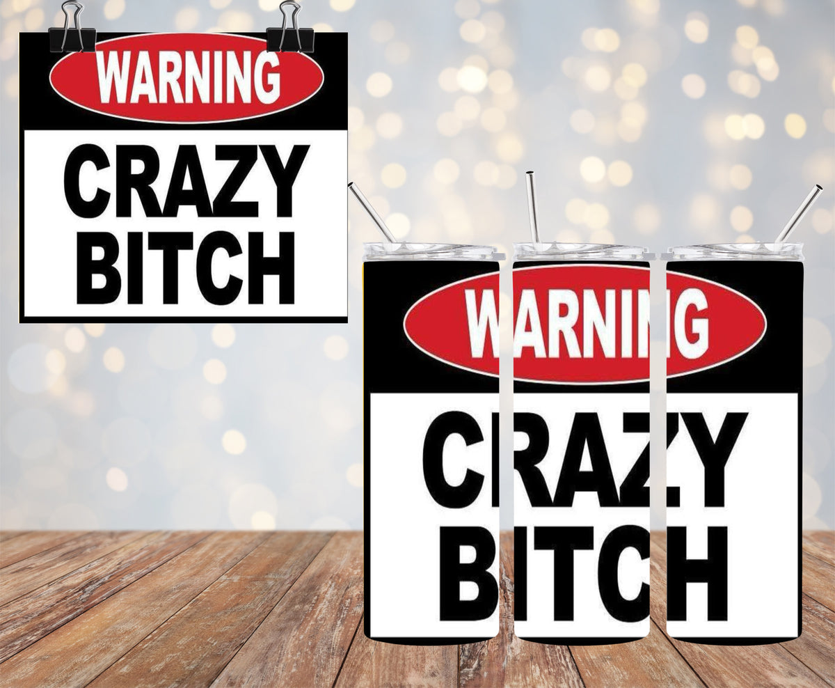 Crazy 20oz Tumbler & Freshie Set