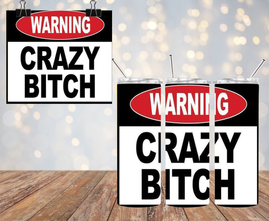 Crazy 20oz Tumbler & Freshie Set