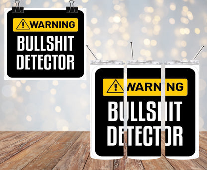 Warning 20oz Tumbler & Freshie Set