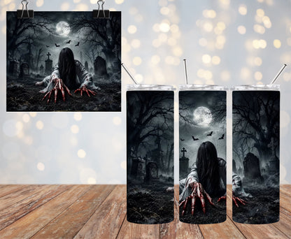 Girl In Cemetery 20oz Tumbler & Freshie Set