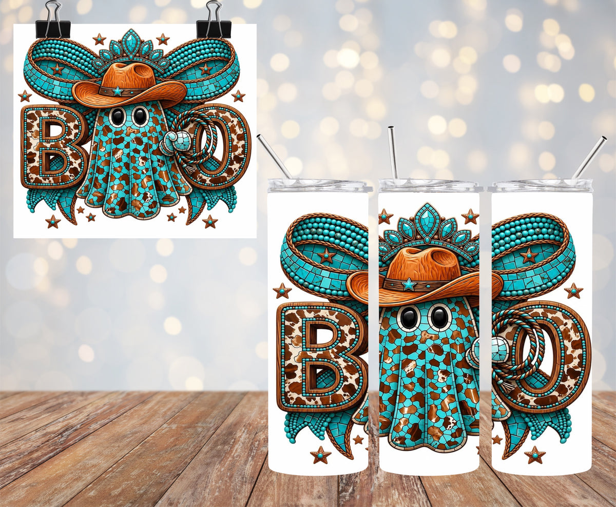 Western Boo 20oz Tumbler & Freshie Set