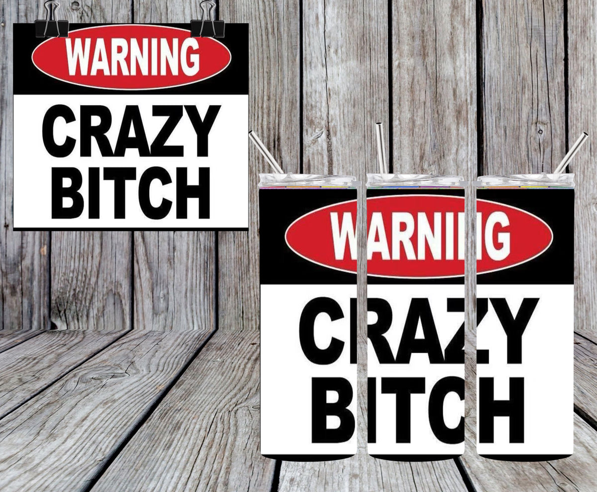Crazy 20oz Tumbler & Freshie Set