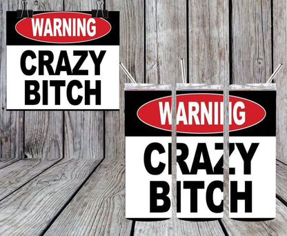 Crazy 20oz Tumbler & Freshie Set