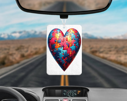 Autism Heart 20oz Tumbler & Freshie Set