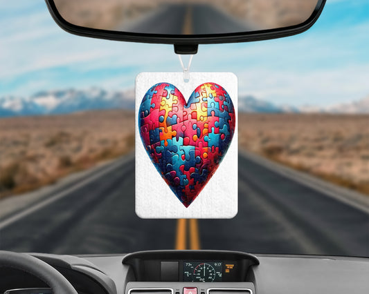 Autism Heart 20oz Tumbler & Freshie Set