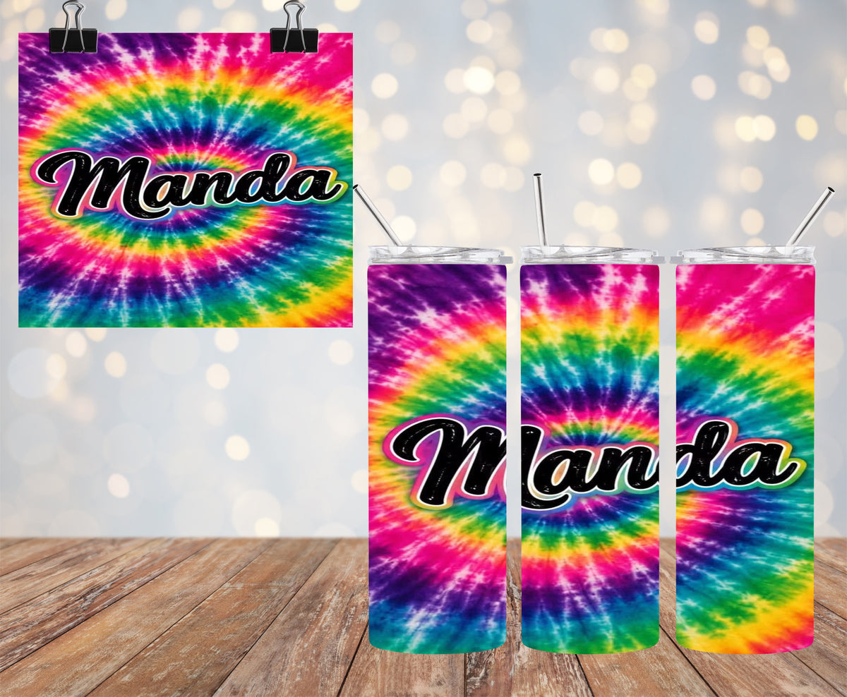 Custom Tye Dye 20oz Tumbler