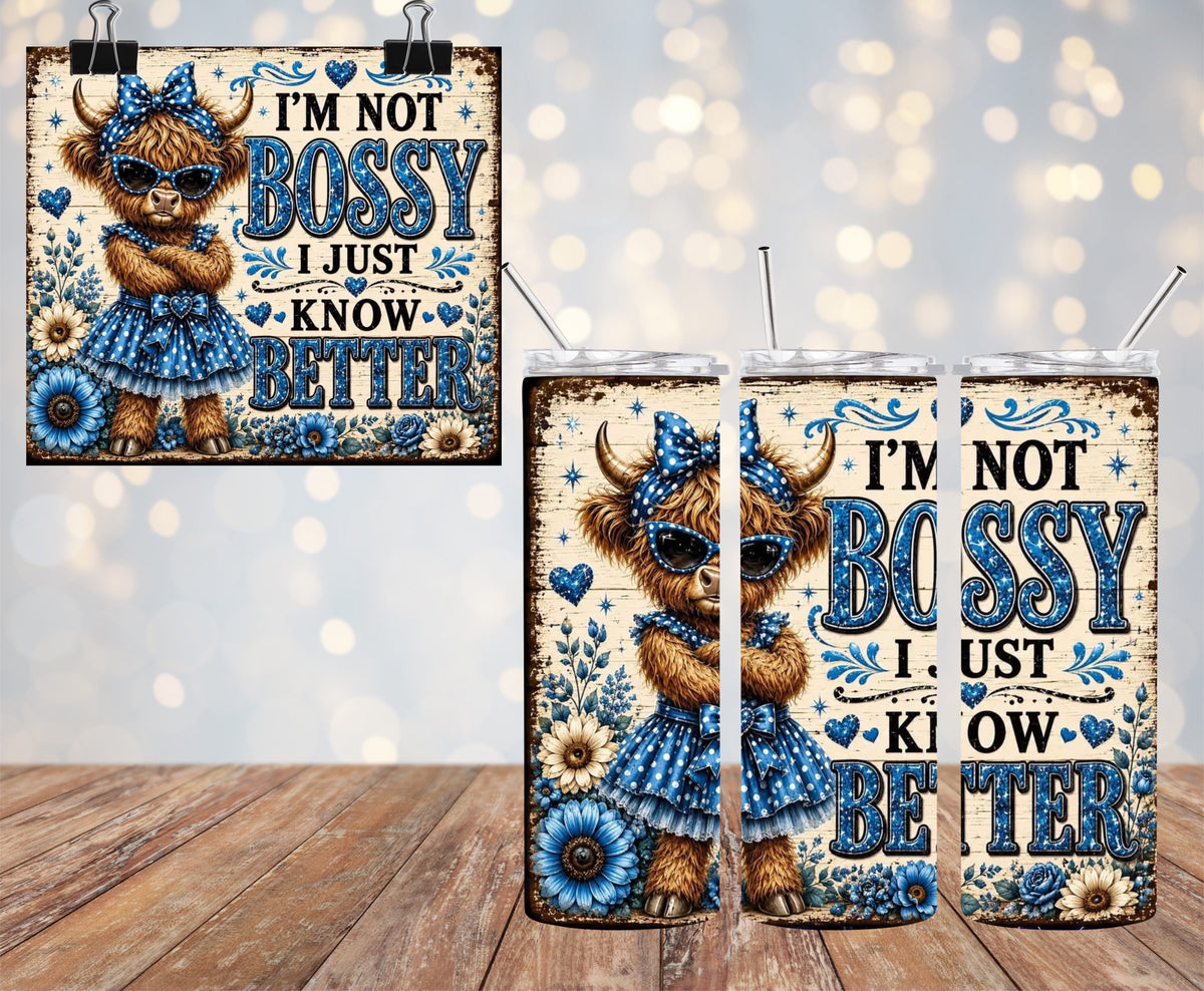 I’m Not Bossy 20oz Tumbler & Freshie Set