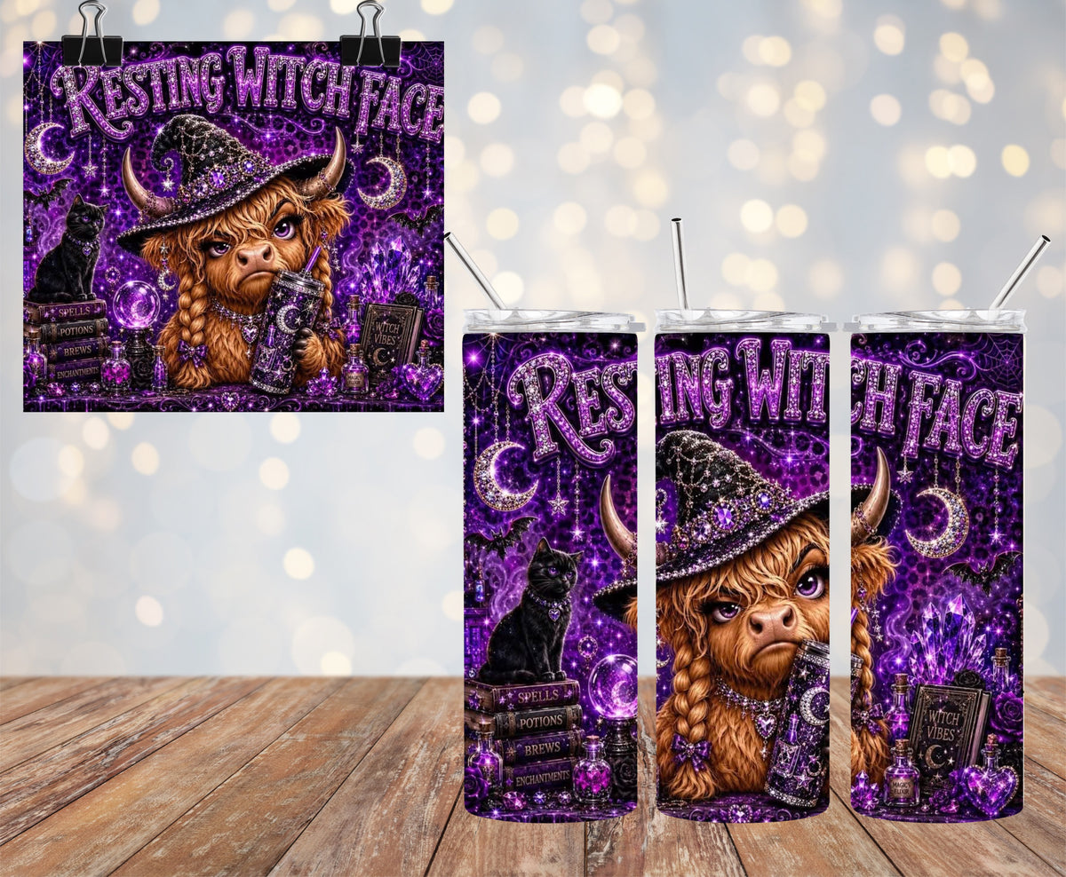 Resting Witch Face 20oz Tumbler & Freshie Set