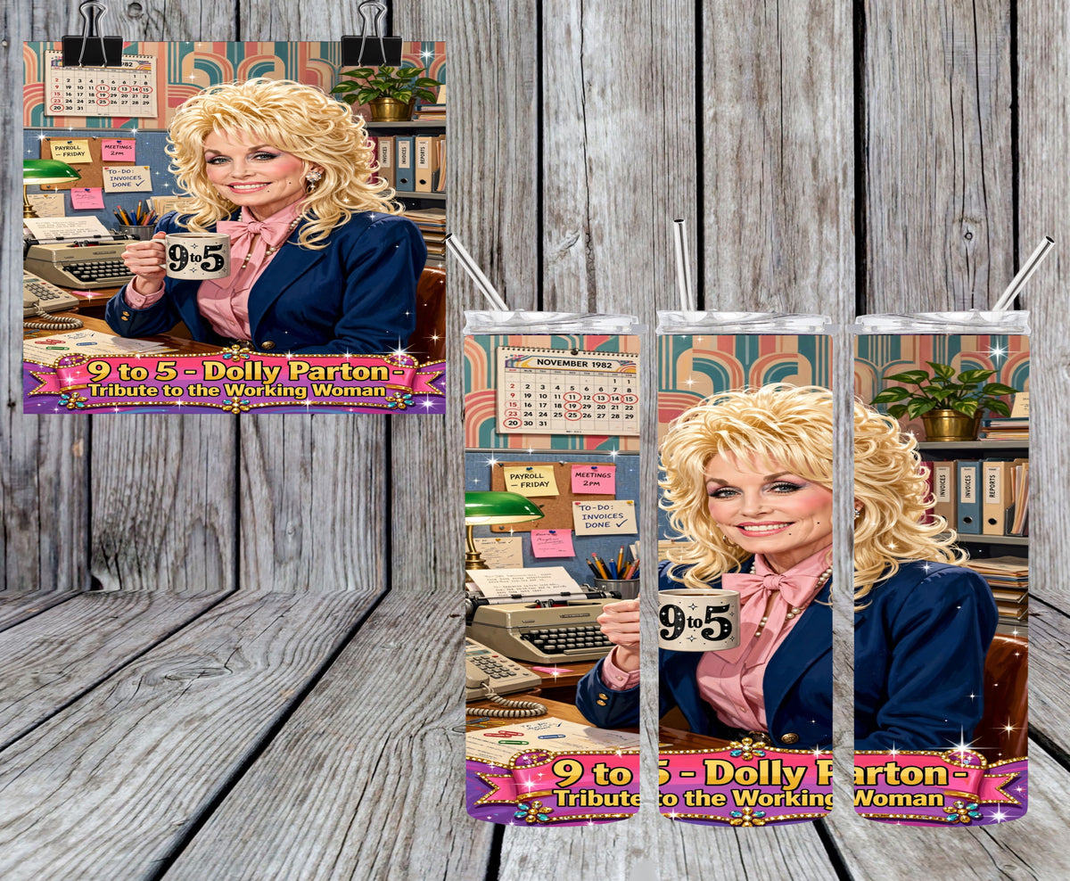 9 to 5 Dolly 20oz Tumbler