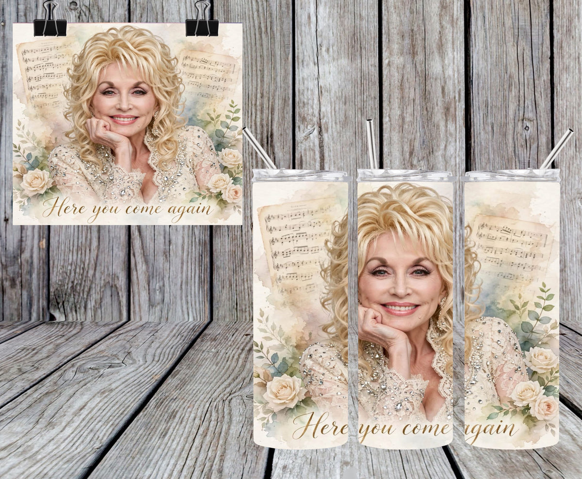 Dolly’s Here You Come Again 20oz Tumbler
