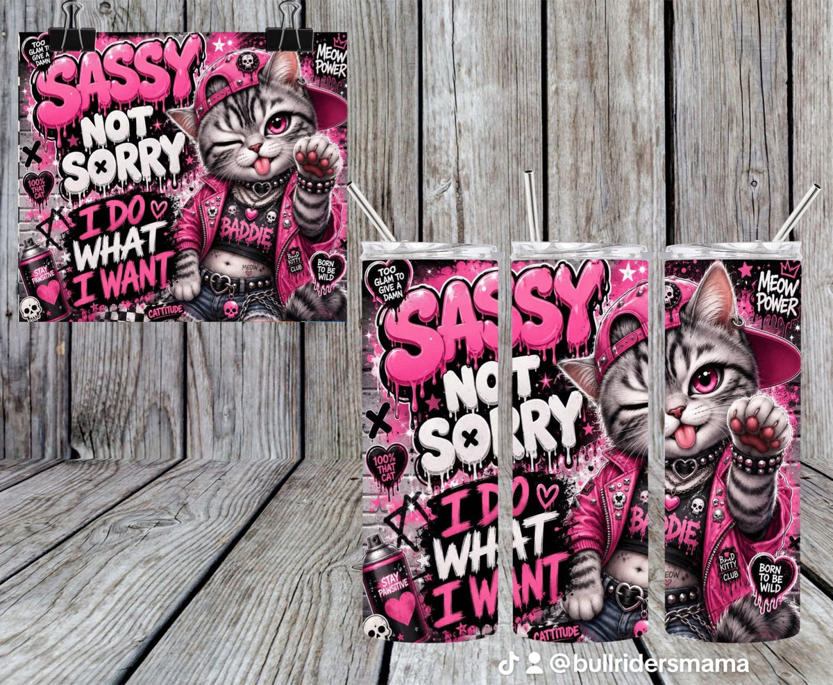 Sassy Not Sorry 20oz Tumbler & Freshie Set