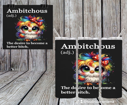 Ambitchous 20oz Tumbler & Freshie Set
