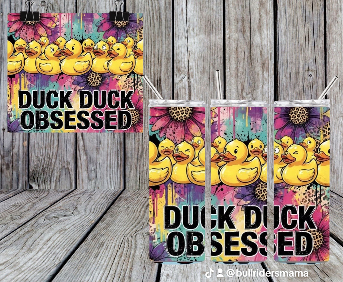 Duck Duck Obsessed 20oz Tumbler & Freshie Set