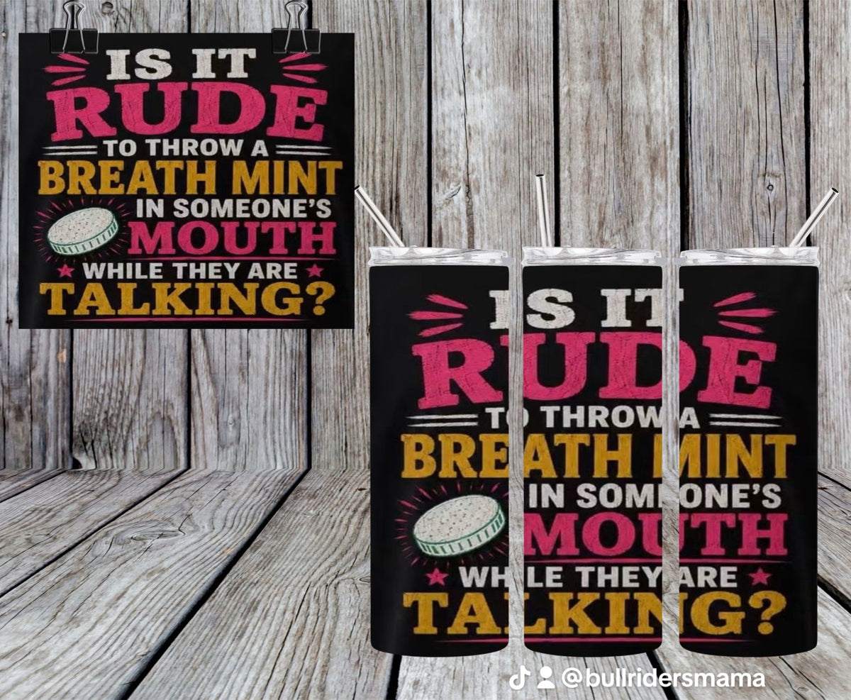 Is It Rude 20oz Tumbler & Freshie Set