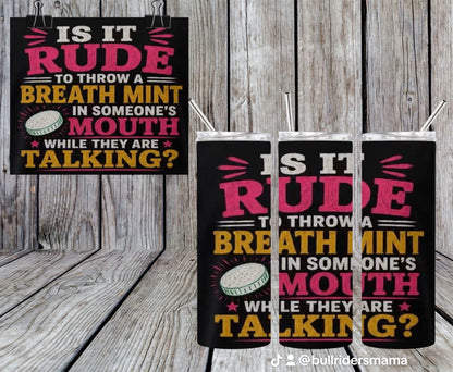 Is It Rude 20oz Tumbler & Freshie Set