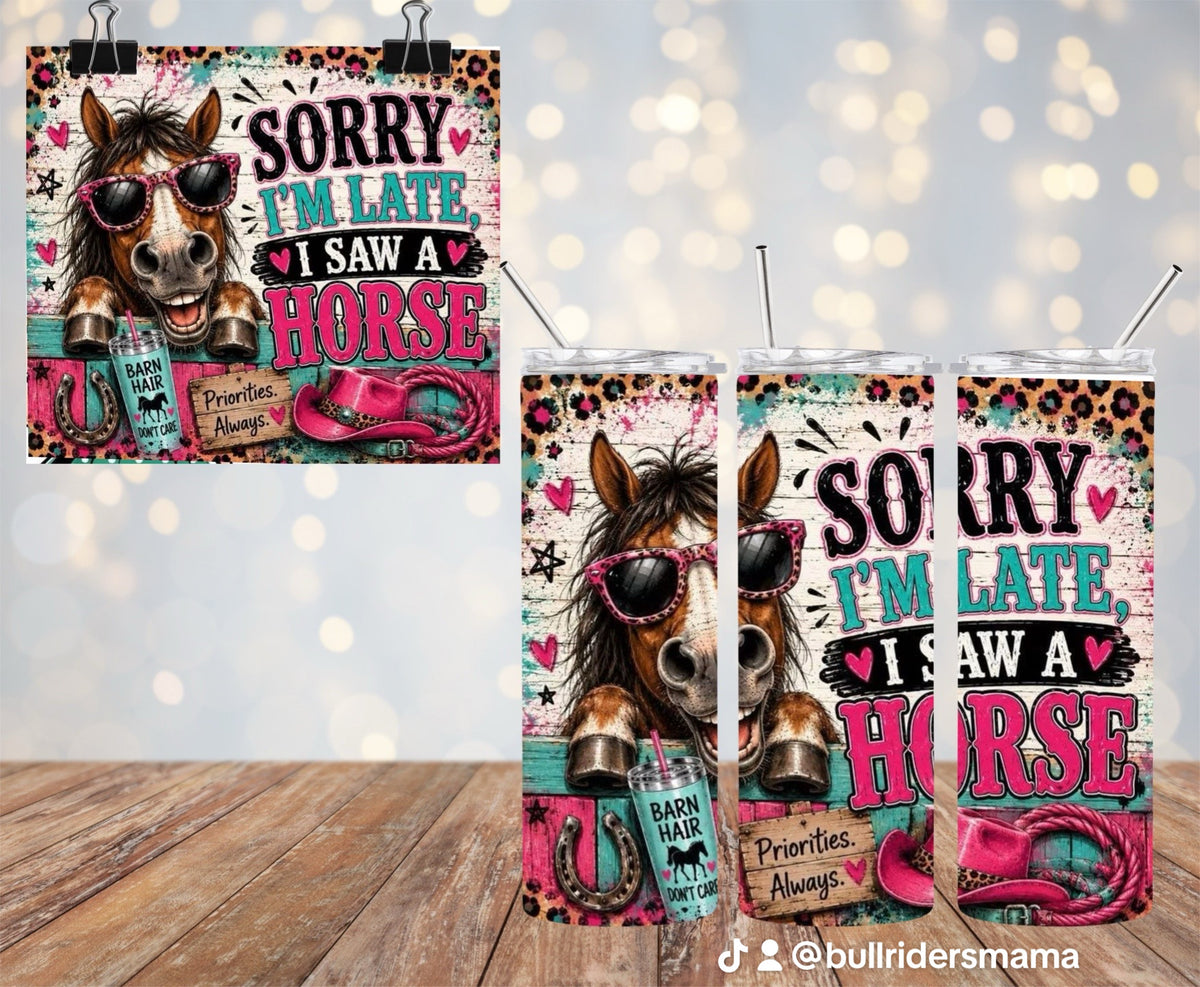 Sorry I’m Late 20oz Tumbler & Freshie Set