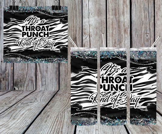 ZEBRA THROAT PUNCH TUMBLER